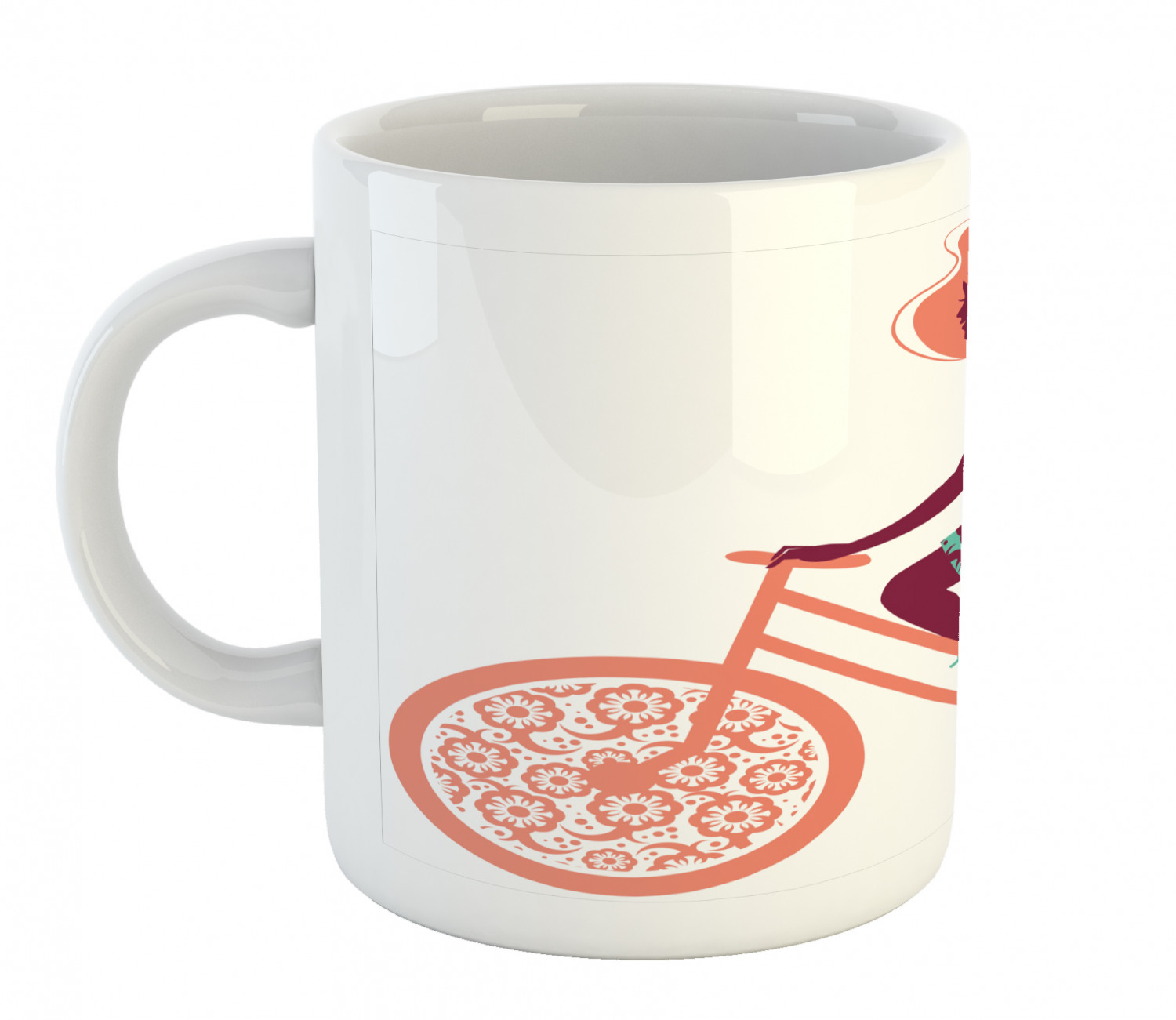 Foliage Floral Ceramic Coffee Mug Cup for Water Tea Drinks, 11 oz - Picture 67 of 236
