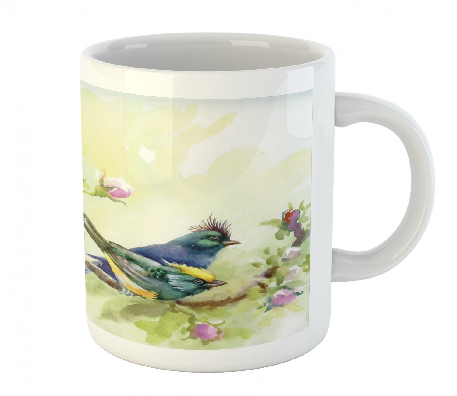 Ambesonne Flower Nature Ceramic Coffee Mug Cup for Water Tea Drinks, 11 oz - Picture 230 of 244