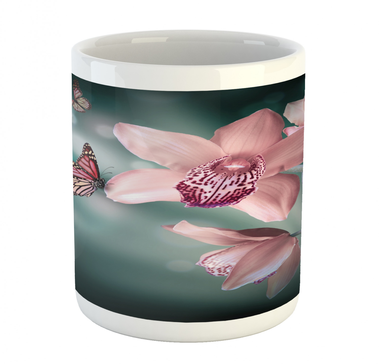 Foliage Floral Ceramic Coffee Mug Cup for Water Tea Drinks, 11 oz - Picture 117 of 236