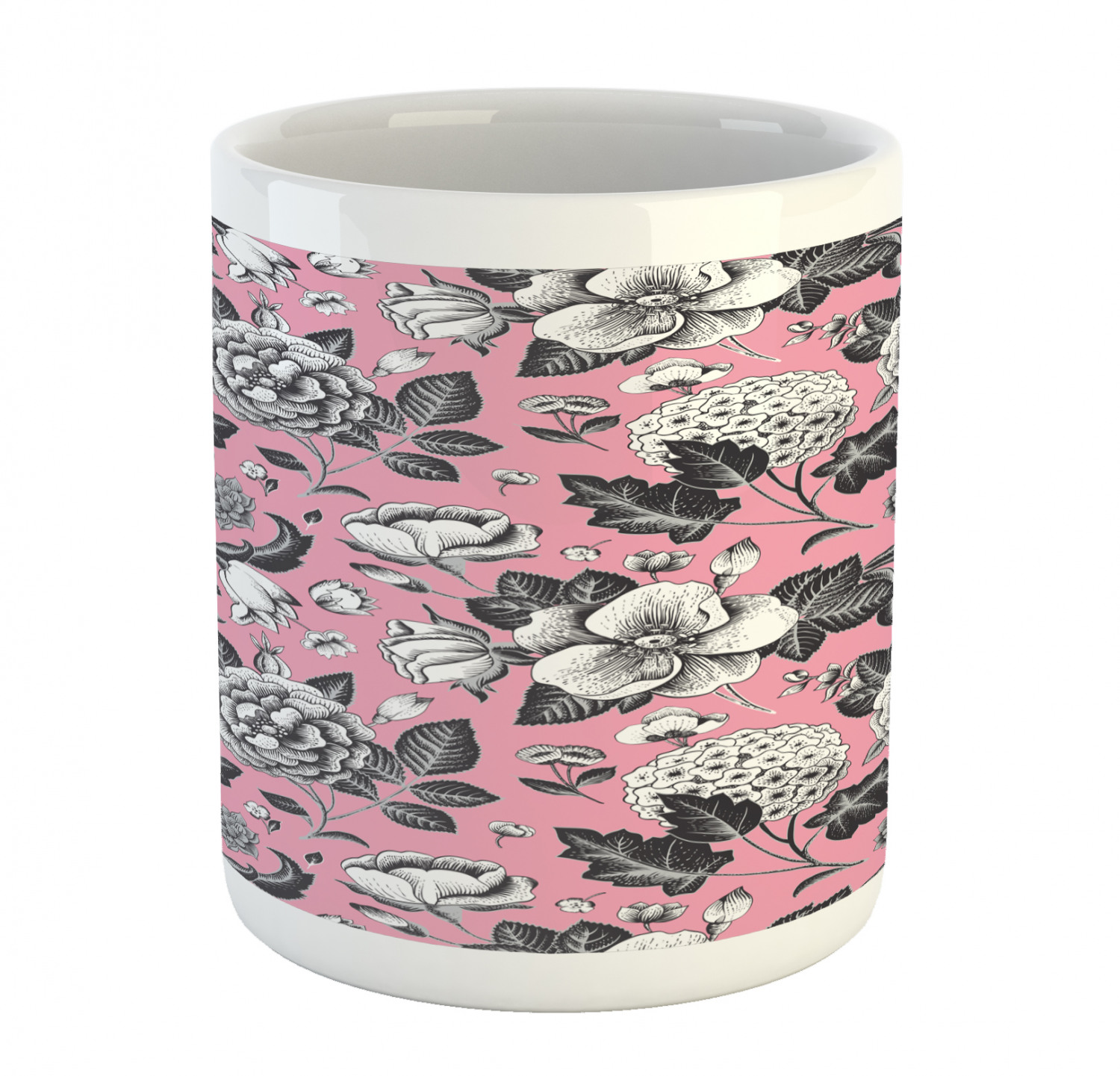 Foliage Floral Ceramic Coffee Mug Cup for Water Tea Drinks, 11 oz - Picture 209 of 236