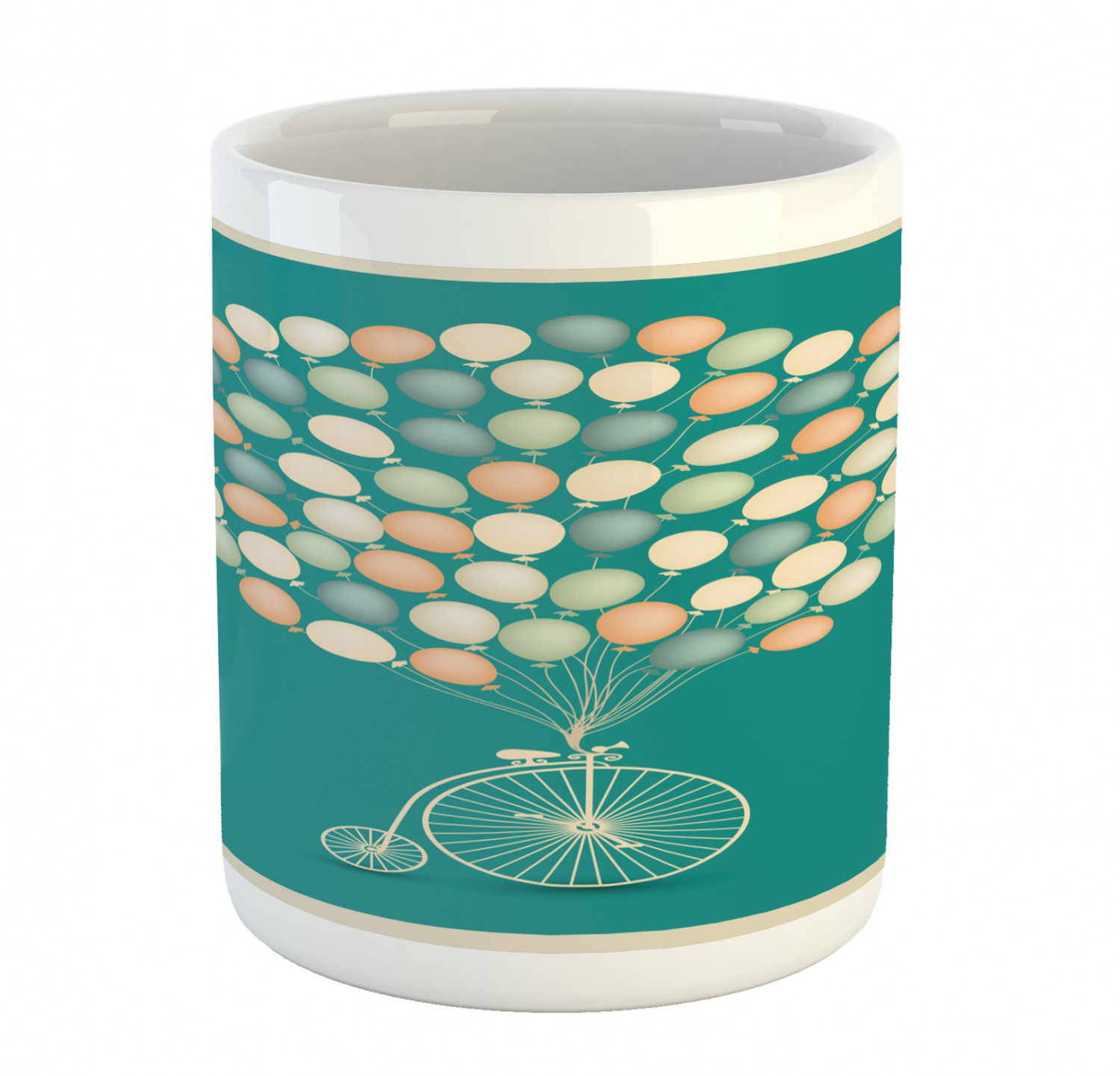 Ambesonne Vintage Home Ceramic Coffee Mug Cup for Water Tea Drinks, 11 oz - Picture 185 of 244