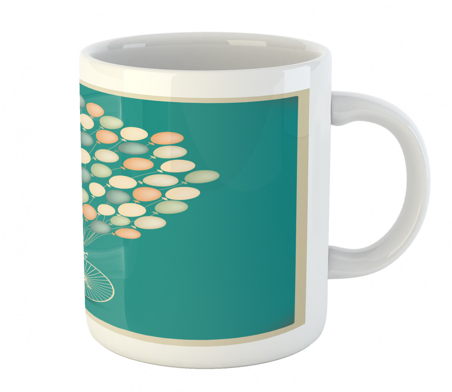 Ambesonne Vintage Home Ceramic Coffee Mug Cup for Water Tea Drinks, 11 oz - Picture 186 of 244
