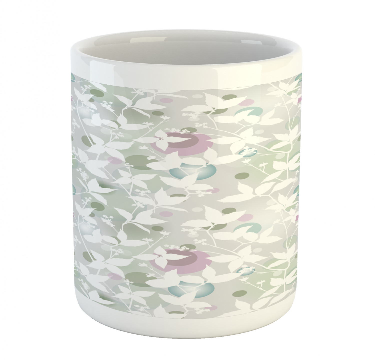 Foliage Floral Ceramic Coffee Mug Cup for Water Tea Drinks, 11 oz - Picture 221 of 236