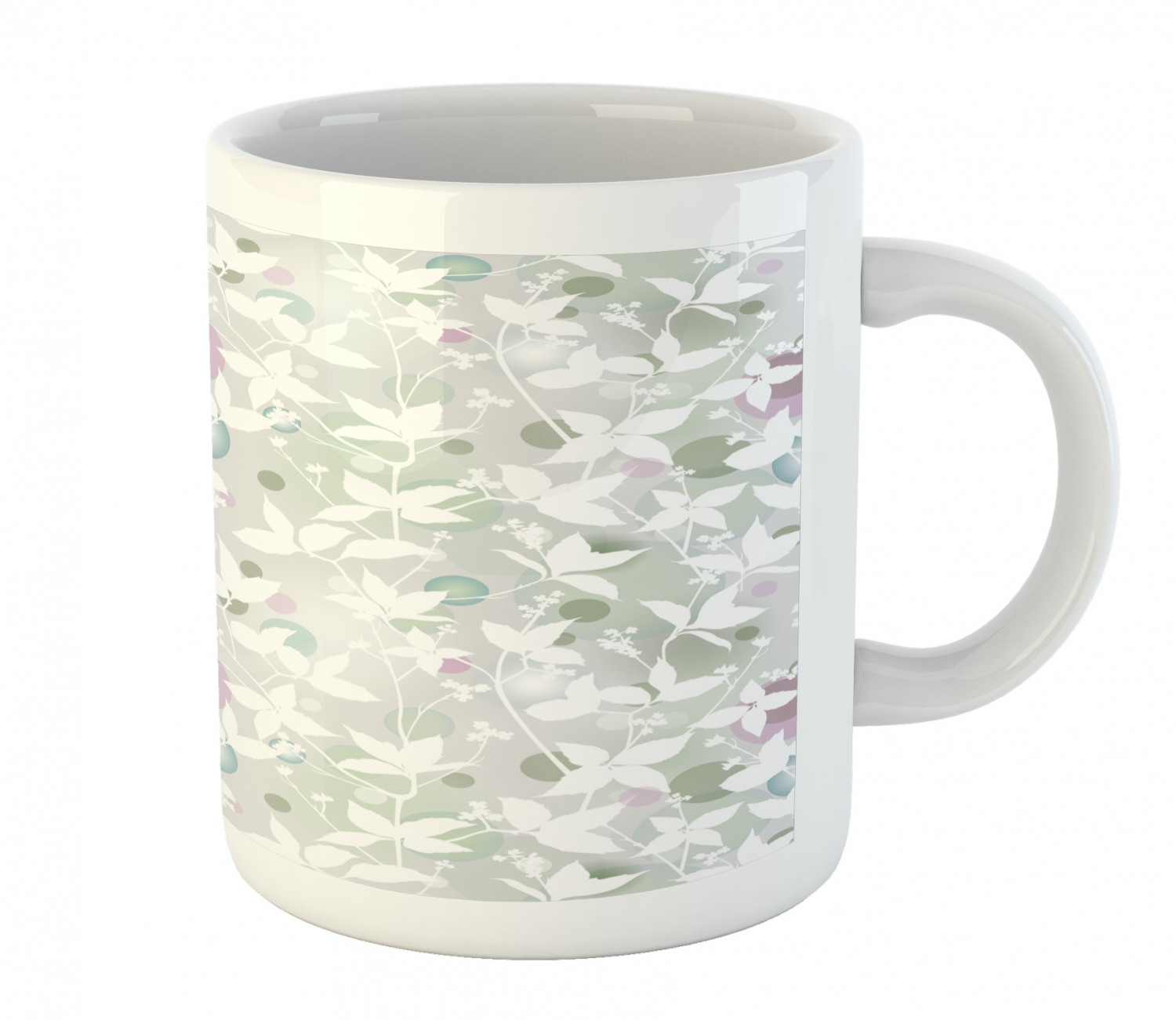 Foliage Floral Ceramic Coffee Mug Cup for Water Tea Drinks, 11 oz - Picture 222 of 236