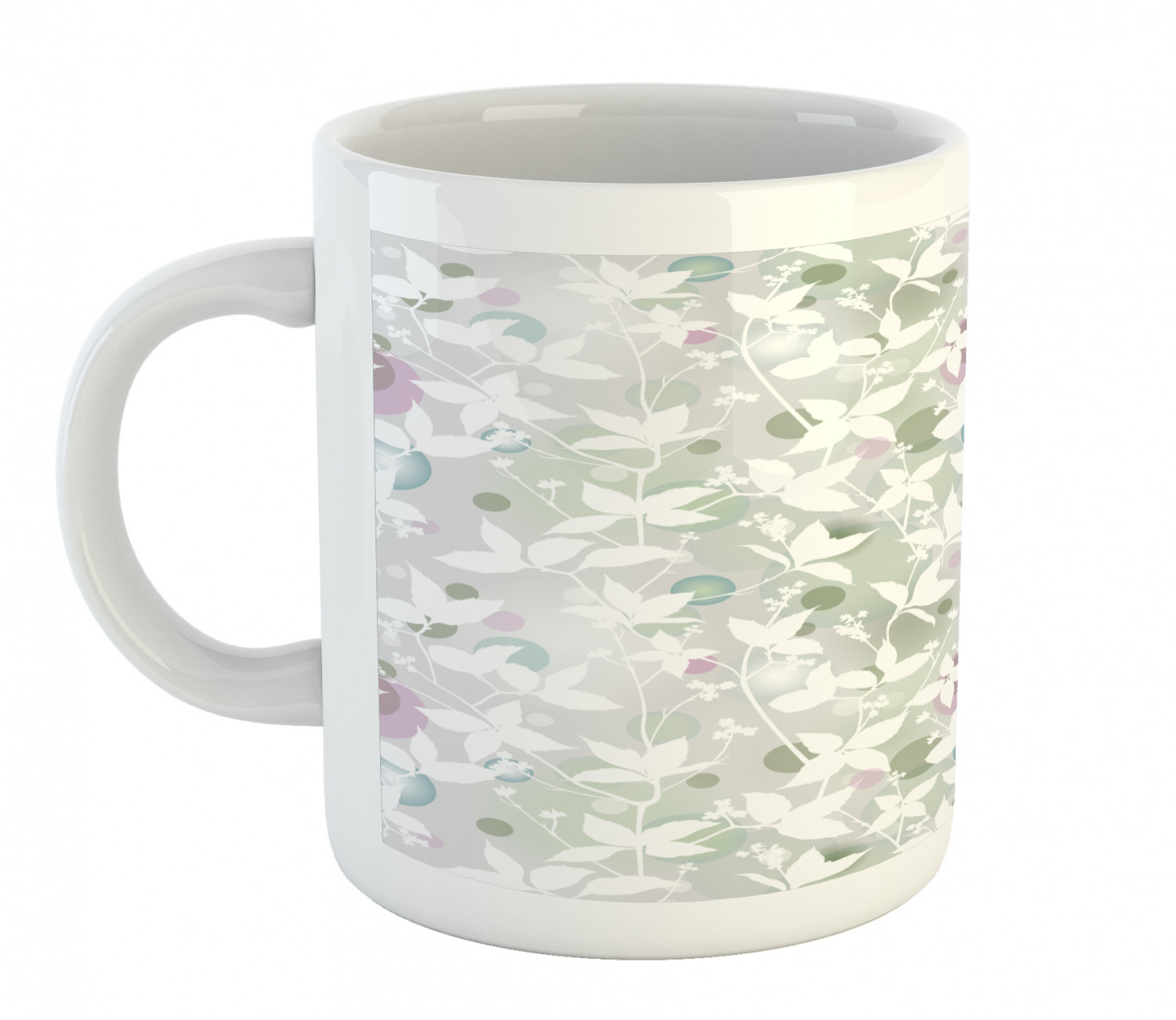 Foliage Floral Ceramic Coffee Mug Cup for Water Tea Drinks, 11 oz - Picture 223 of 236