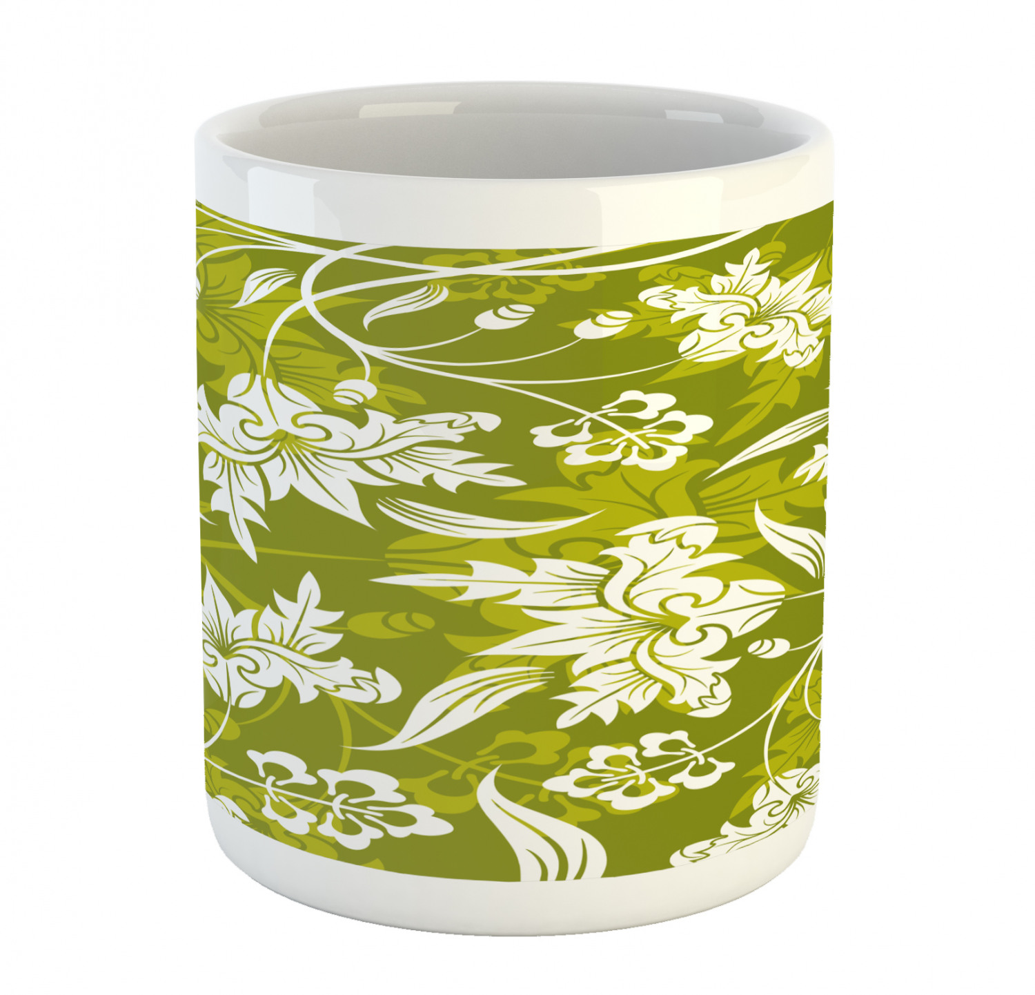Foliage Floral Ceramic Coffee Mug Cup for Water Tea Drinks, 11 oz - Picture 105 of 236