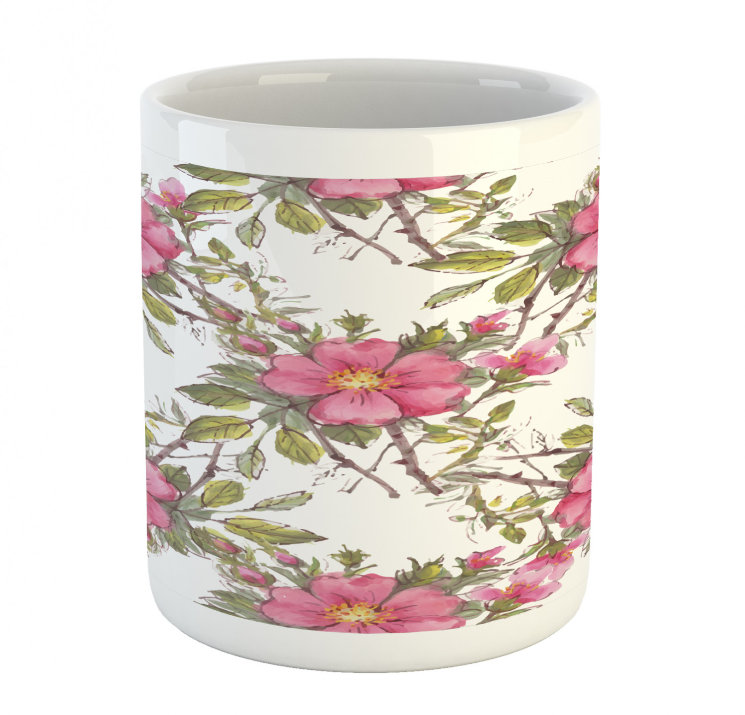 Ambesonne Flower Nature Ceramic Coffee Mug Cup for Water Tea Drinks, 11 oz - Picture 69 of 244