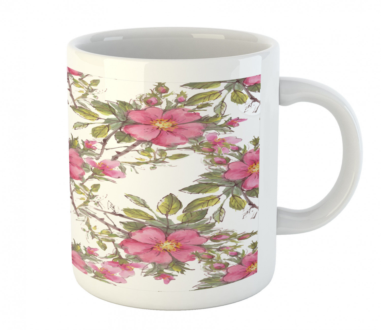 Ambesonne Flower Nature Ceramic Coffee Mug Cup for Water Tea Drinks, 11 oz - Picture 70 of 244