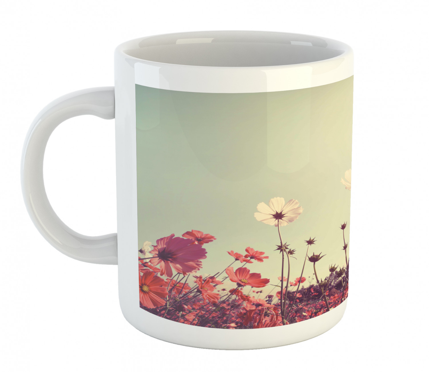 Foliage Floral Ceramic Coffee Mug Cup for Water Tea Drinks, 11 oz - Picture 203 of 236