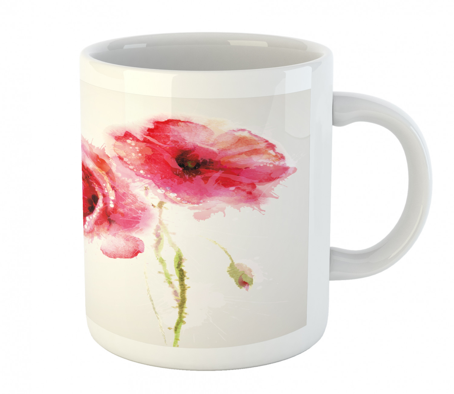 Ambesonne Flower Nature Ceramic Coffee Mug Cup for Water Tea Drinks, 11 oz - Picture 166 of 244