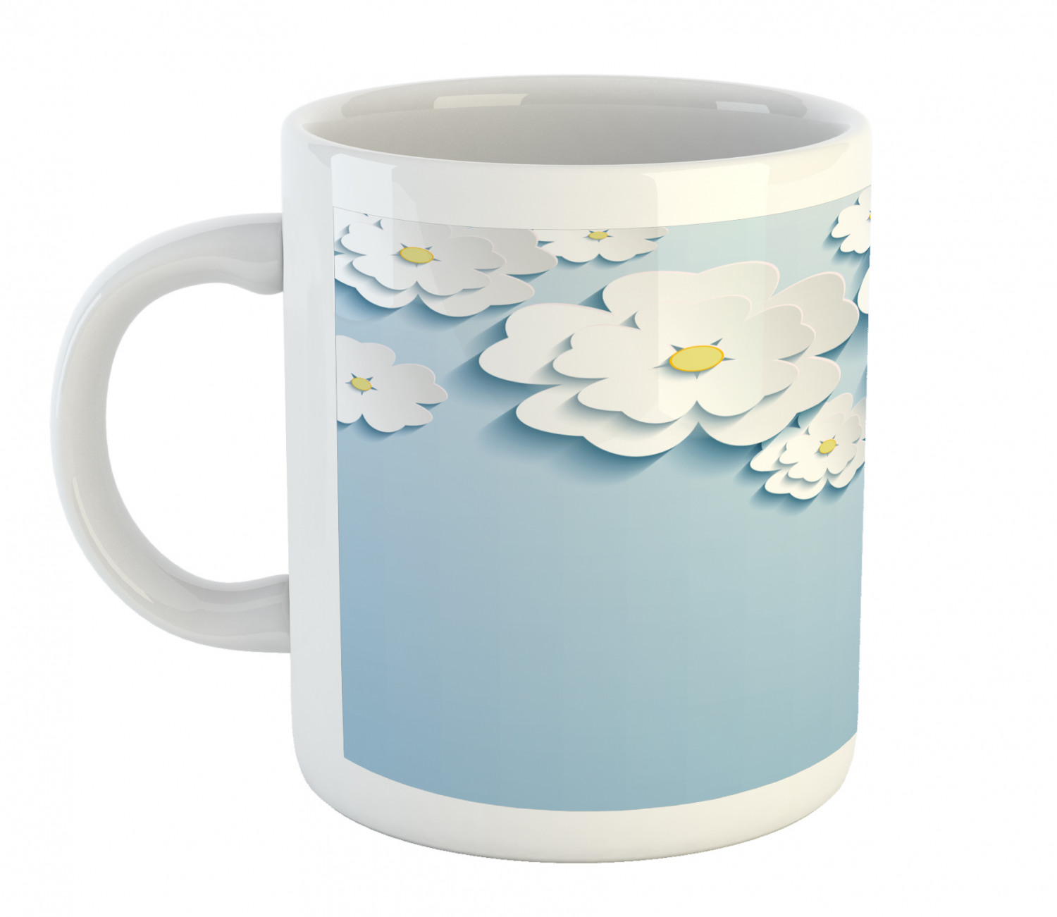 Ambesonne Flower Nature Ceramic Coffee Mug Cup for Water Tea Drinks, 11 oz - Picture 7 of 244