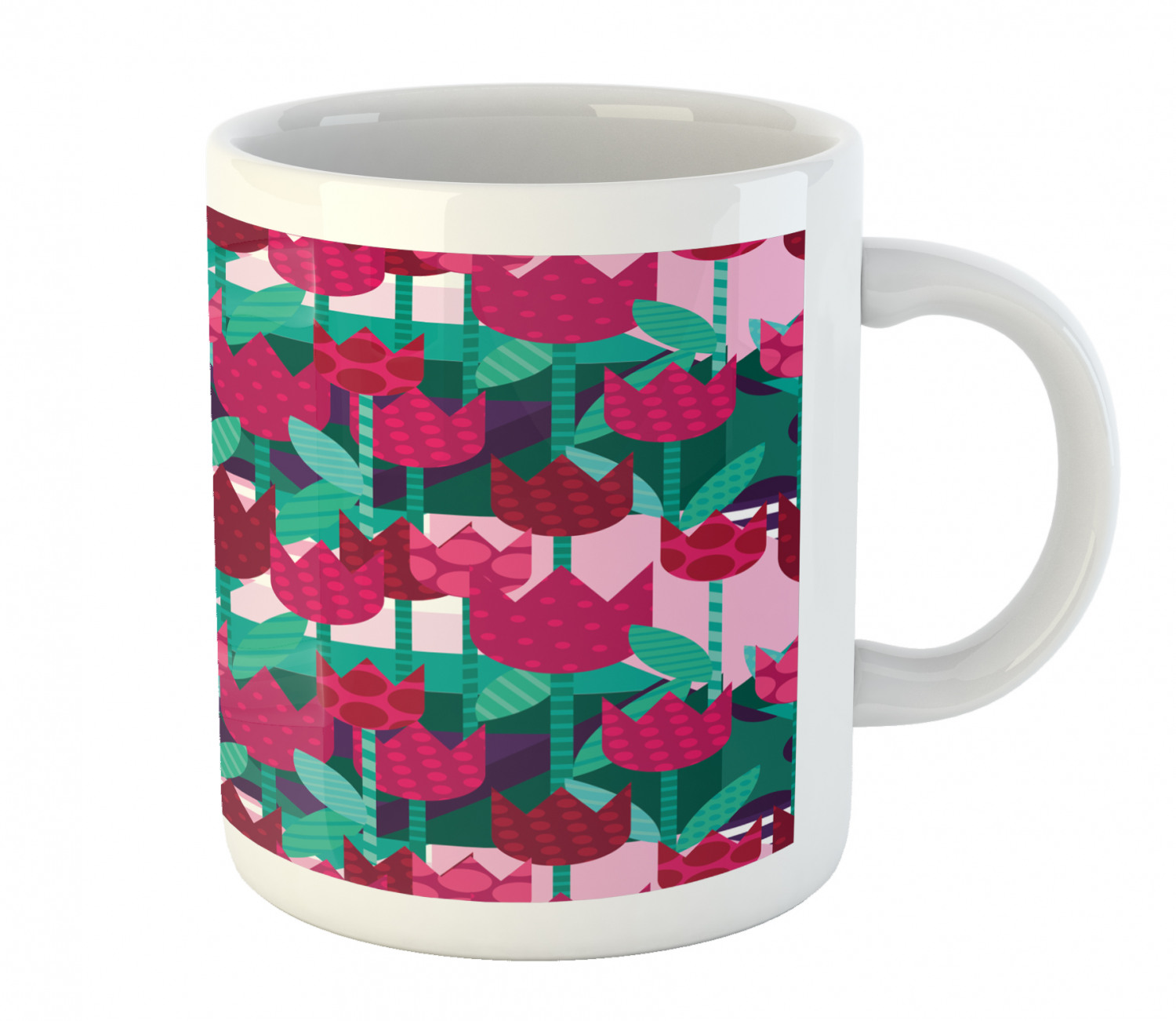 Foliage Floral Ceramic Coffee Mug Cup for Water Tea Drinks, 11 oz - Picture 18 of 236