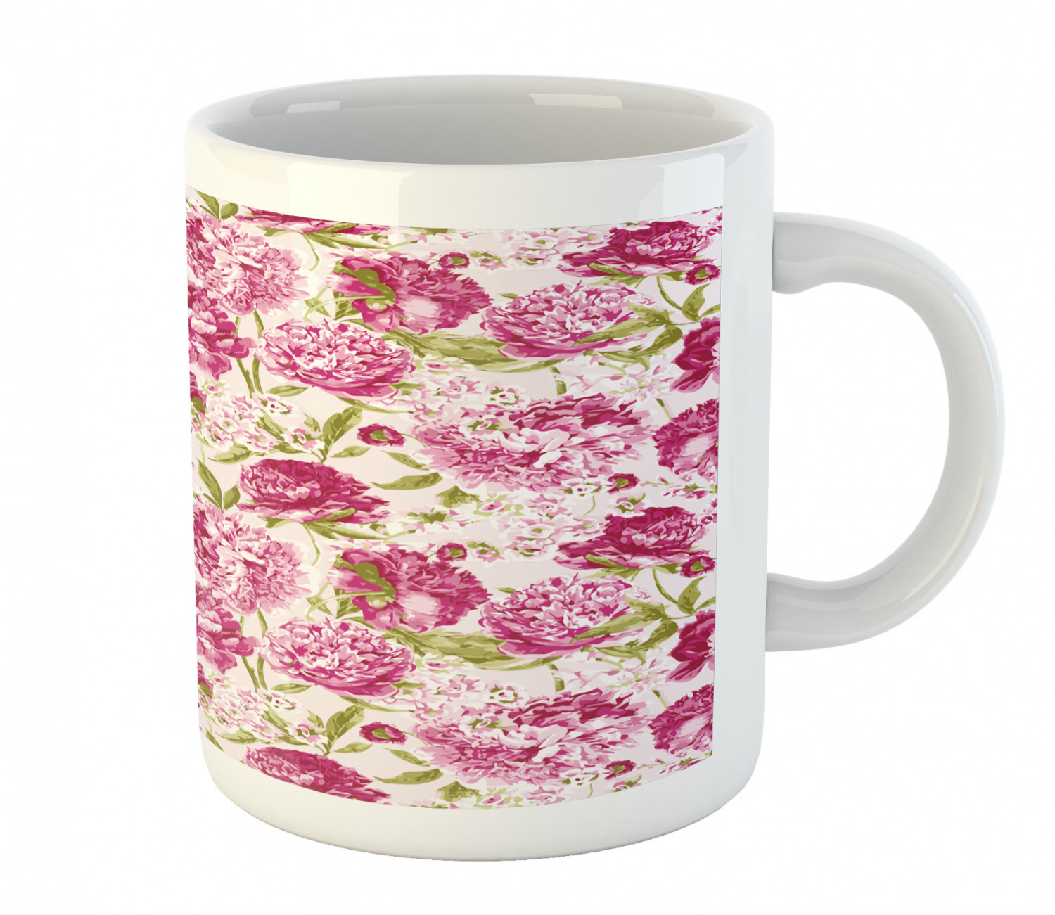Ambesonne Flower Nature Ceramic Coffee Mug Cup for Water Tea Drinks, 11 oz - Picture 150 of 244