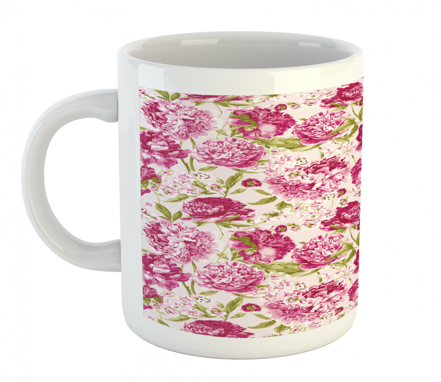 Ambesonne Flower Nature Ceramic Coffee Mug Cup for Water Tea Drinks, 11 oz - Picture 151 of 244