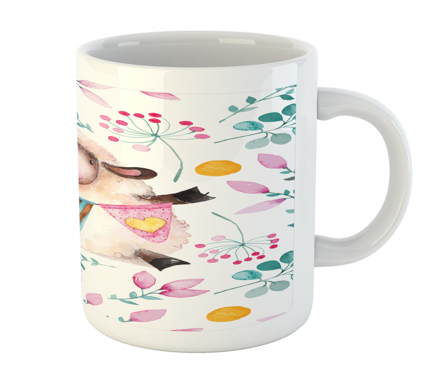 Foliage Floral Ceramic Coffee Mug Cup for Water Tea Drinks, 11 oz - Picture 226 of 236