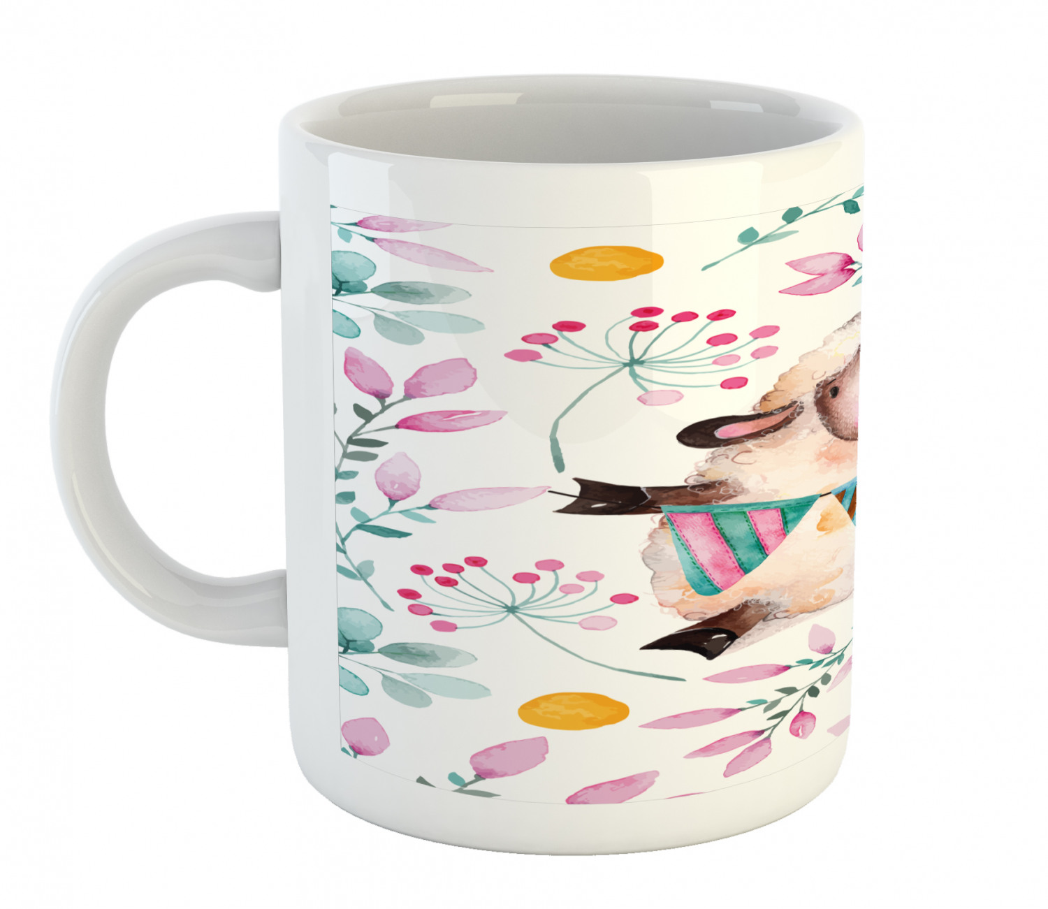 Foliage Floral Ceramic Coffee Mug Cup for Water Tea Drinks, 11 oz - Picture 227 of 236