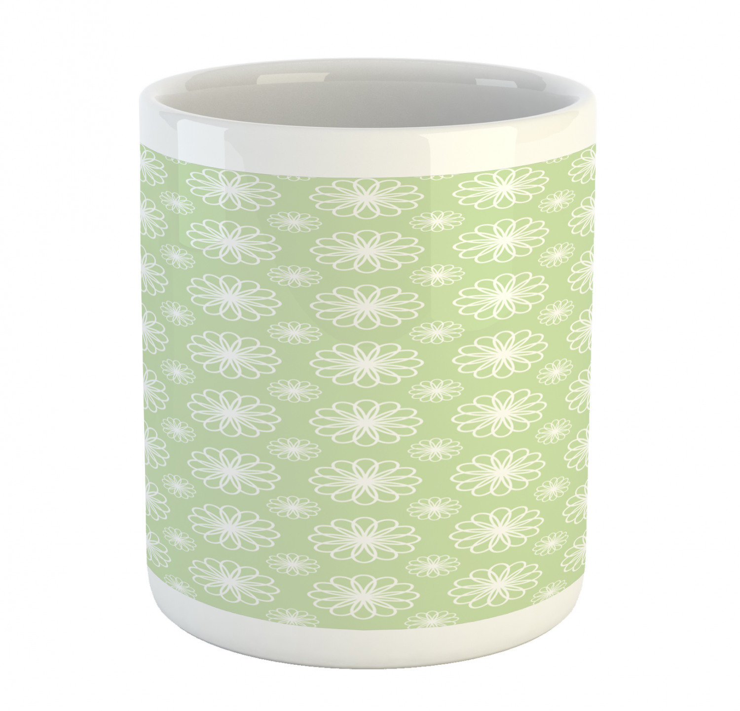 Foliage Floral Ceramic Coffee Mug Cup for Water Tea Drinks, 11 oz - Picture 181 of 236