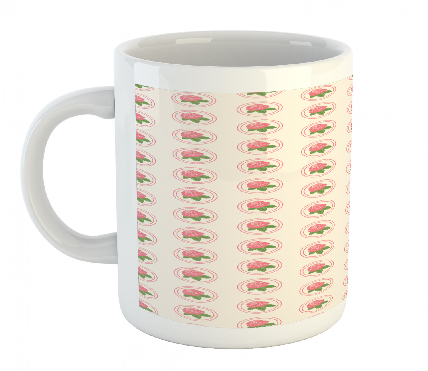 Foliage Floral Ceramic Coffee Mug Cup for Water Tea Drinks, 11 oz - Picture 131 of 236