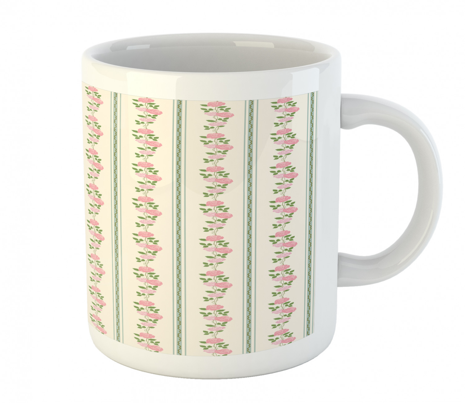 Foliage Floral Ceramic Coffee Mug Cup for Water Tea Drinks, 11 oz - Picture 94 of 236