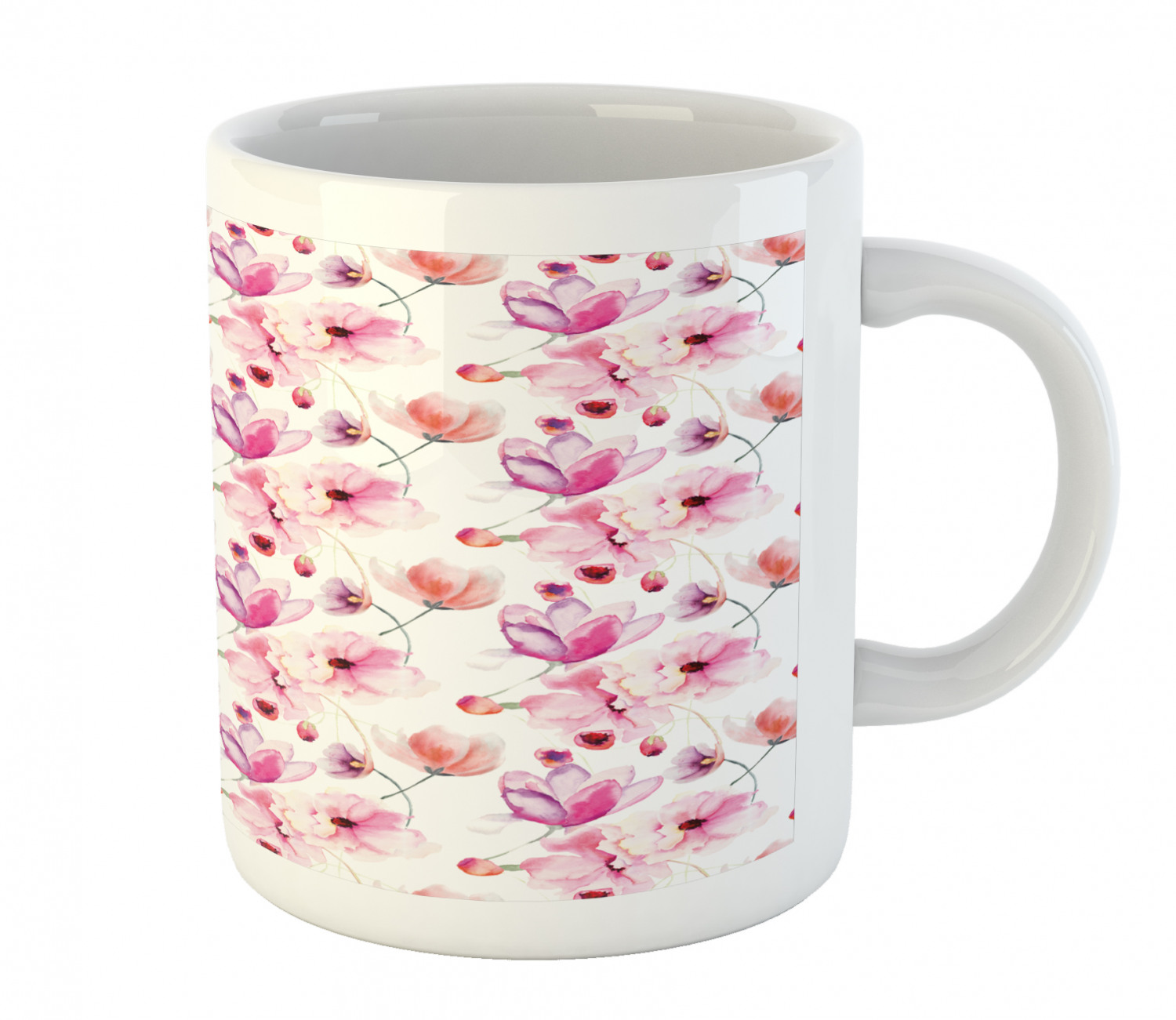 Foliage Floral Ceramic Coffee Mug Cup for Water Tea Drinks, 11 oz - Picture 230 of 236
