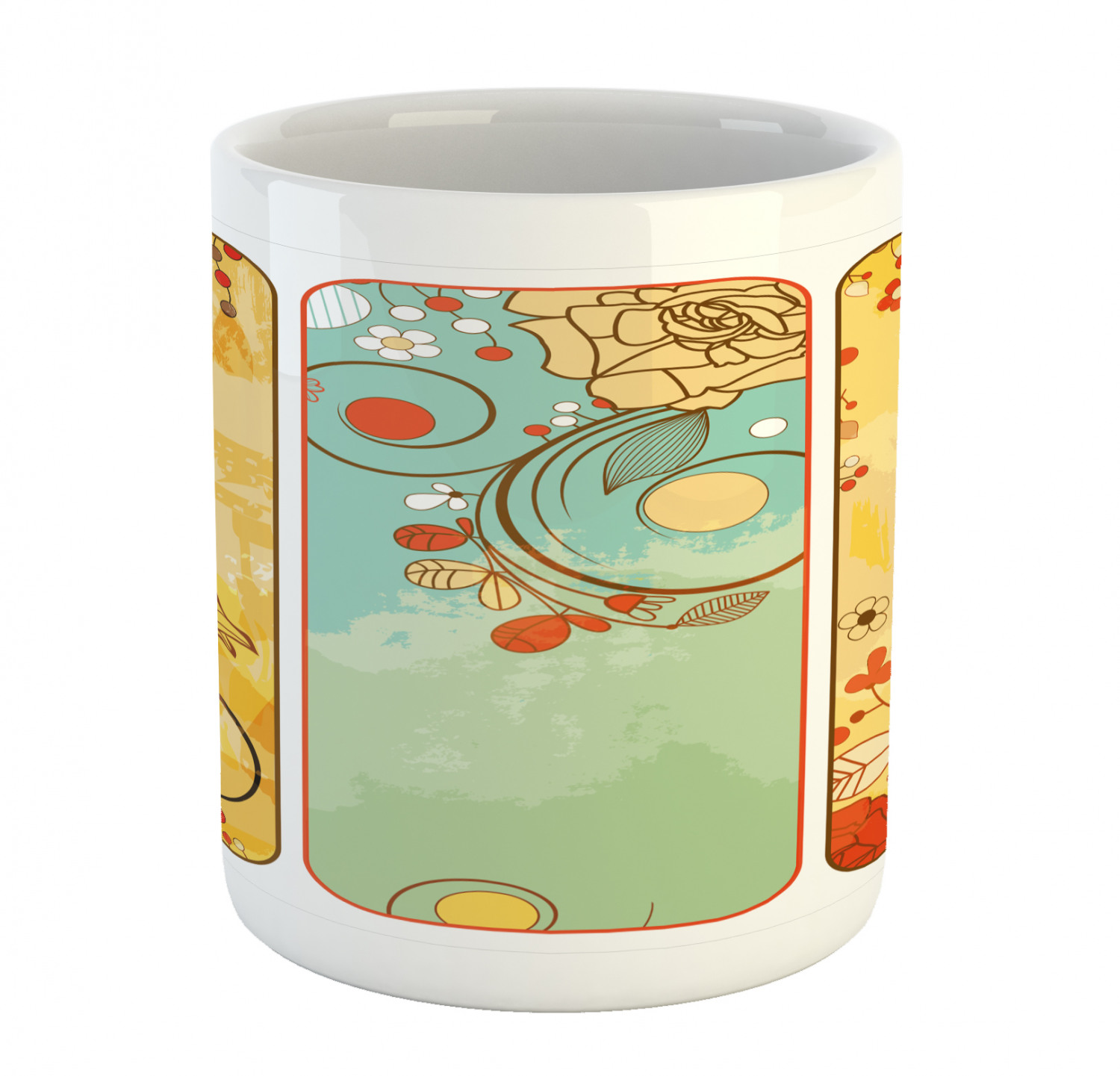 Ambesonne Vintage Home Ceramic Coffee Mug Cup for Water Tea Drinks, 11 oz - Picture 93 of 244