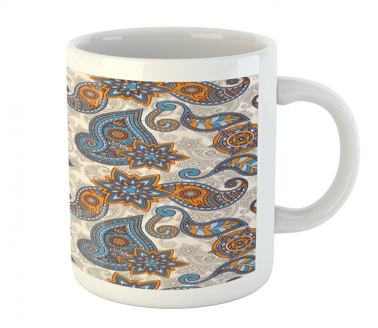 Foliage Floral Ceramic Coffee Mug Cup for Water Tea Drinks, 11 oz - Picture 122 of 236