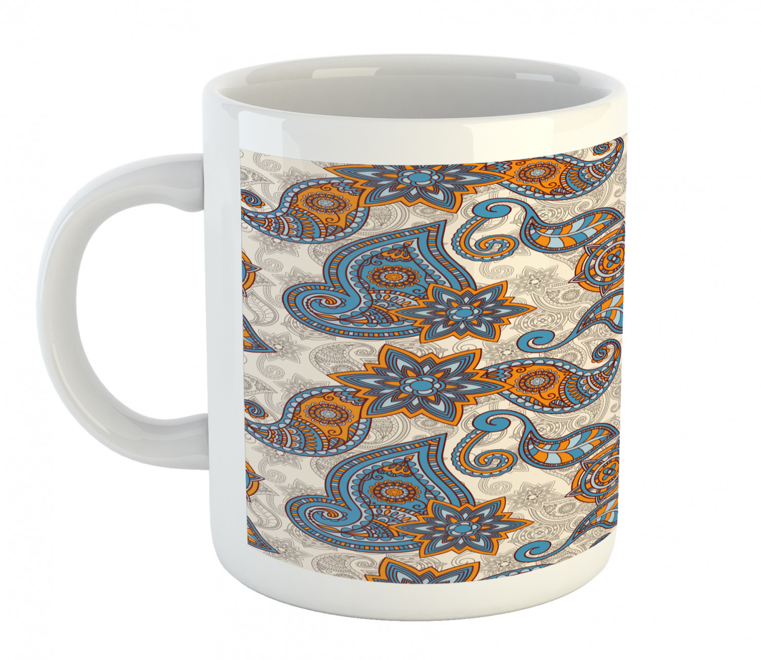 Foliage Floral Ceramic Coffee Mug Cup for Water Tea Drinks, 11 oz - Picture 123 of 236