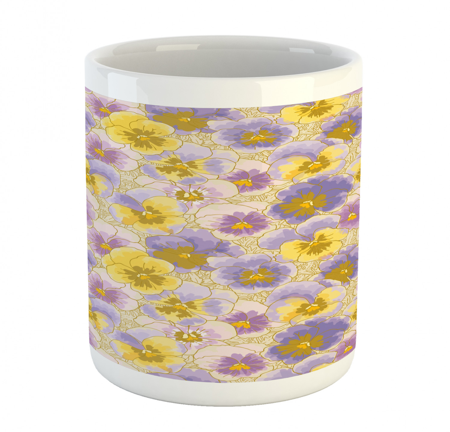 Foliage Floral Ceramic Coffee Mug Cup for Water Tea Drinks, 11 oz - Picture 109 of 236