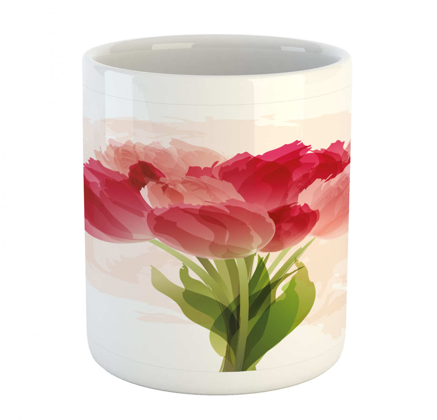 Ambesonne Flower Nature Ceramic Coffee Mug Cup for Water Tea Drinks, 11 oz - Picture 241 of 244