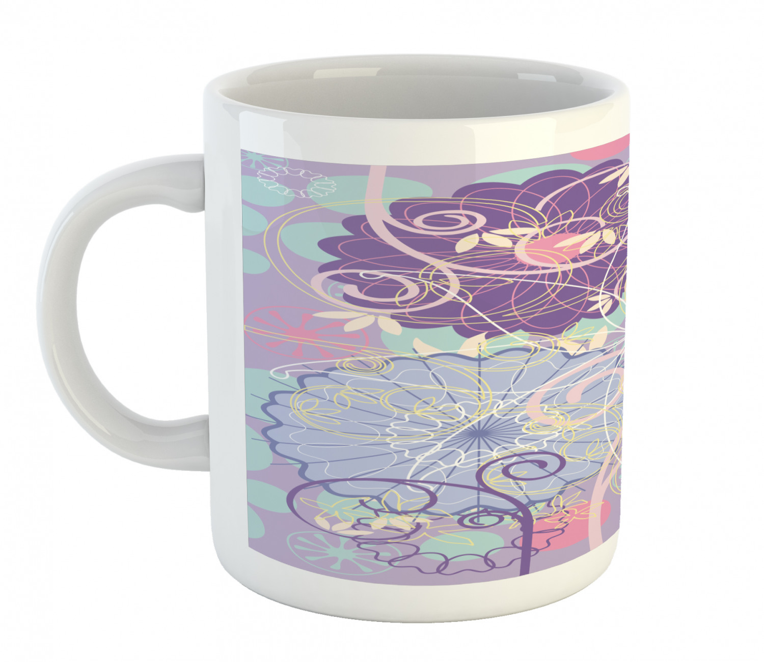 Foliage Floral Ceramic Coffee Mug Cup for Water Tea Drinks, 11 oz - Picture 75 of 236