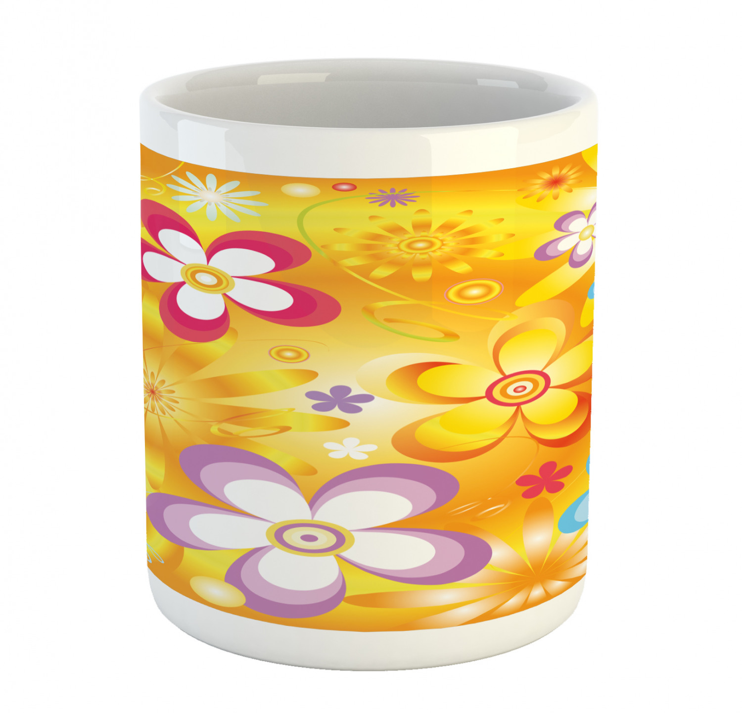 Foliage Floral Ceramic Coffee Mug Cup for Water Tea Drinks, 11 oz - Picture 193 of 236