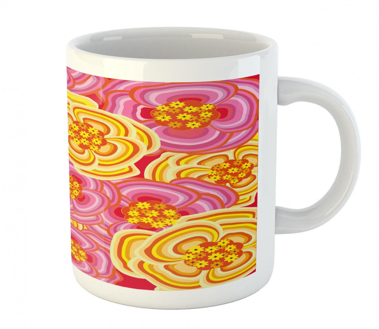 Foliage Floral Ceramic Coffee Mug Cup for Water Tea Drinks, 11 oz - Picture 102 of 236