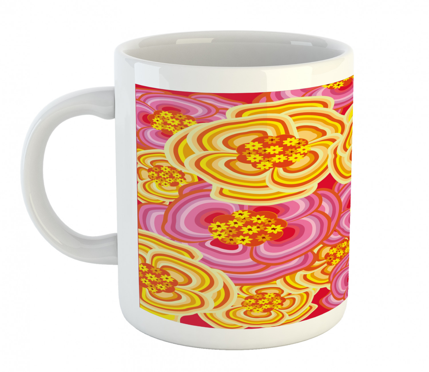Foliage Floral Ceramic Coffee Mug Cup for Water Tea Drinks, 11 oz - Picture 103 of 236
