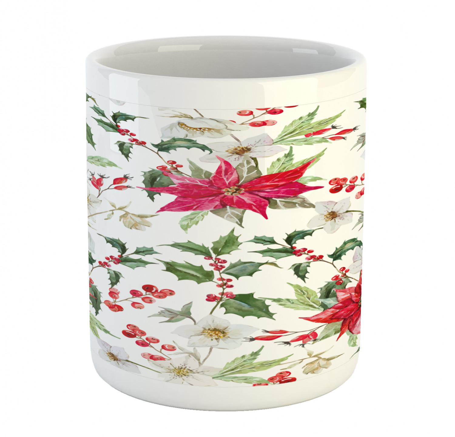 Foliage Floral Ceramic Coffee Mug Cup for Water Tea Drinks, 11 oz - Picture 41 of 236