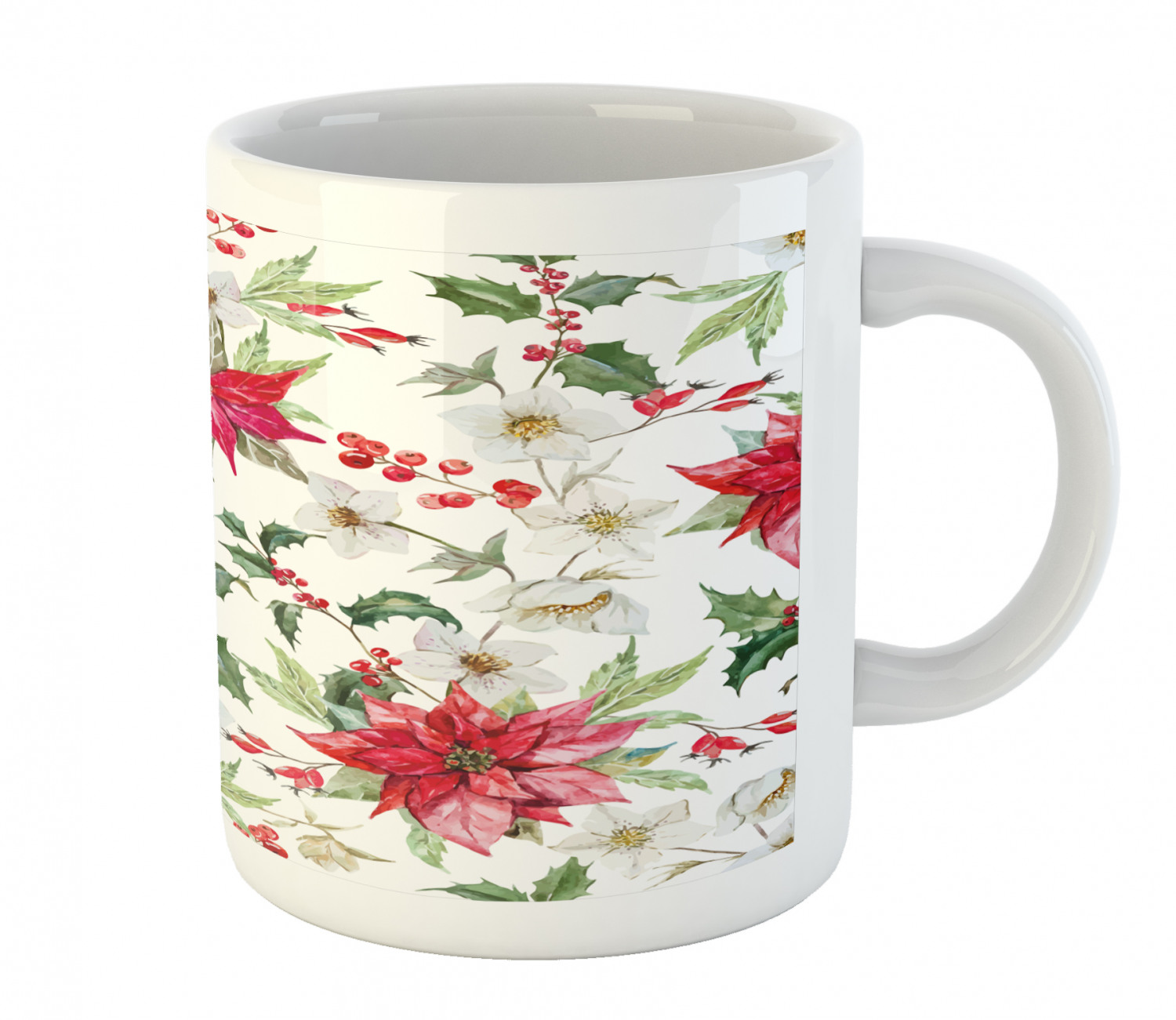 Foliage Floral Ceramic Coffee Mug Cup for Water Tea Drinks, 11 oz - Picture 42 of 236