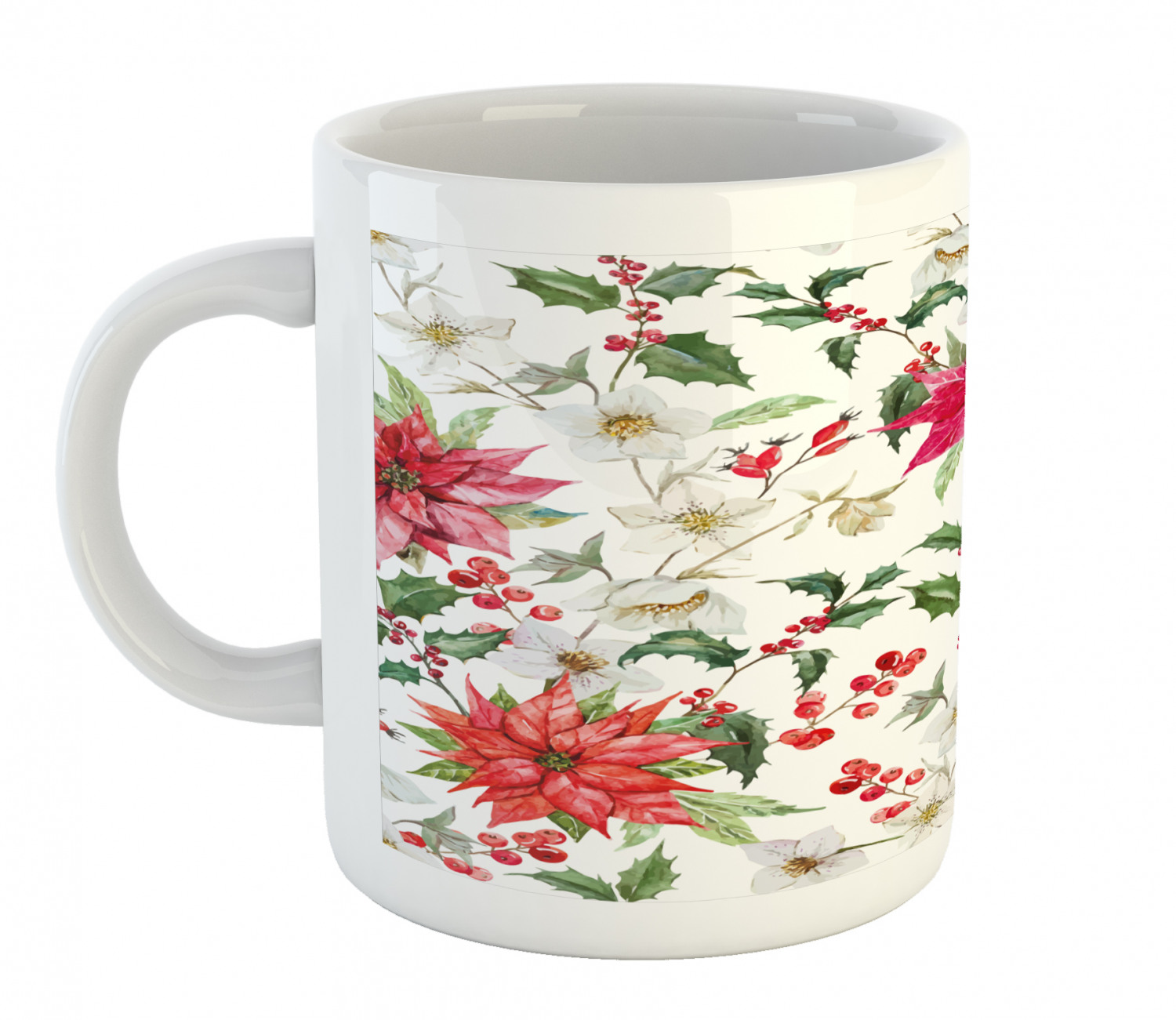 Foliage Floral Ceramic Coffee Mug Cup for Water Tea Drinks, 11 oz - Picture 43 of 236