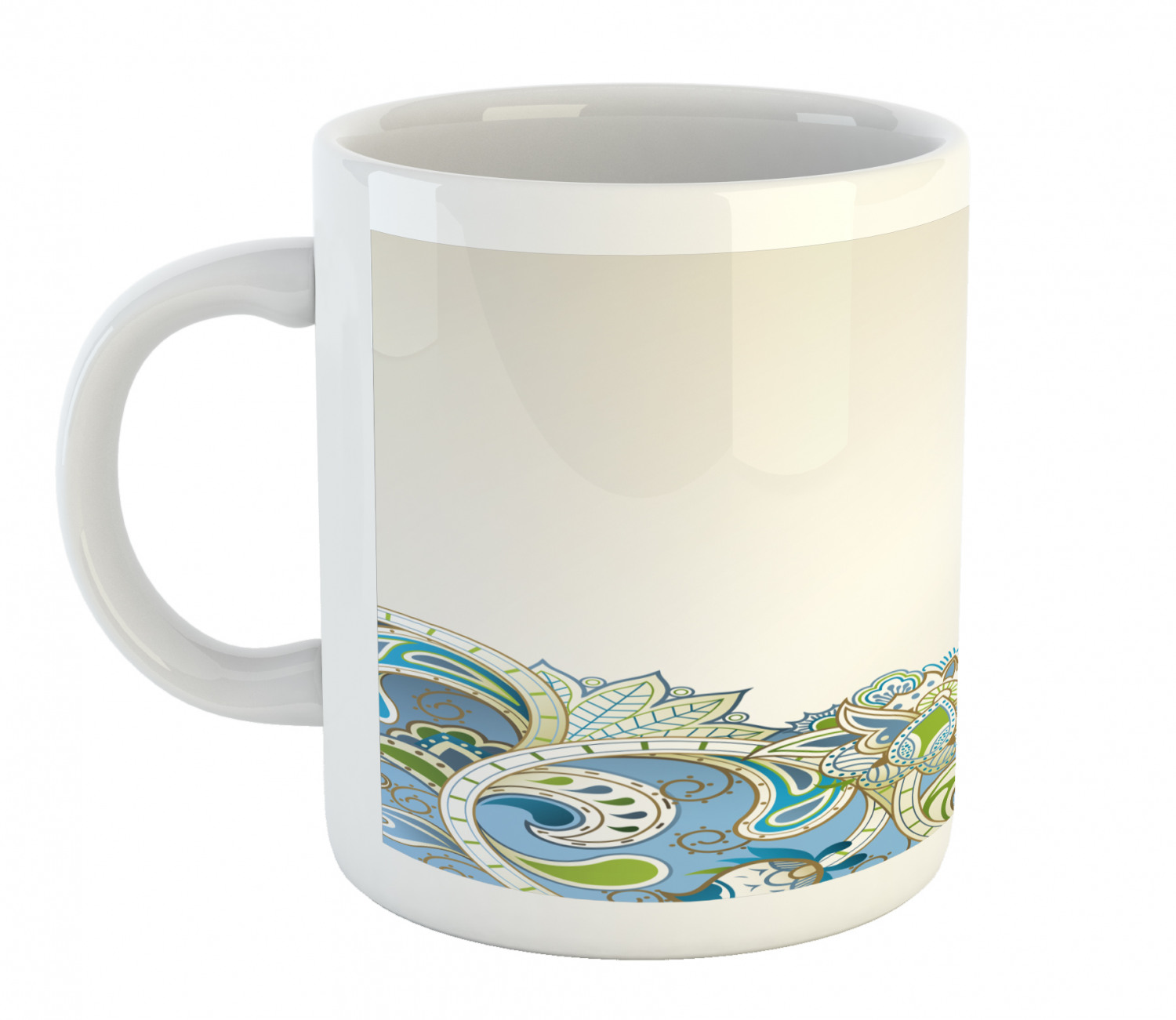 Foliage Floral Ceramic Coffee Mug Cup for Water Tea Drinks, 11 oz - Picture 11 of 236