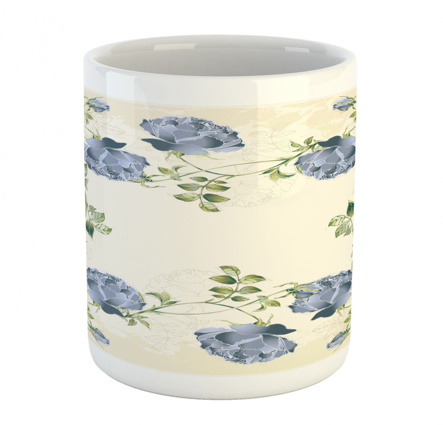 Foliage Floral Ceramic Coffee Mug Cup for Water Tea Drinks, 11 oz - Picture 217 of 236