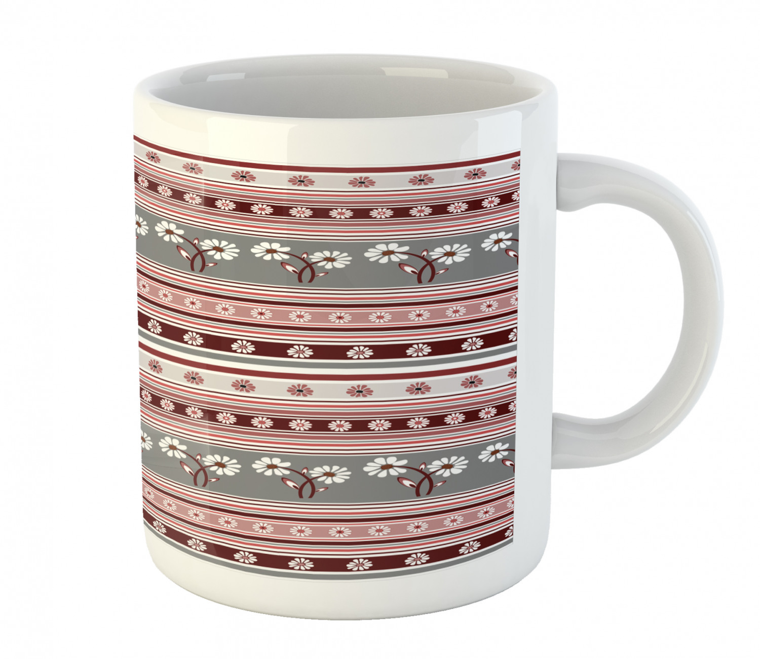 Foliage Floral Ceramic Coffee Mug Cup for Water Tea Drinks, 11 oz - Picture 174 of 236
