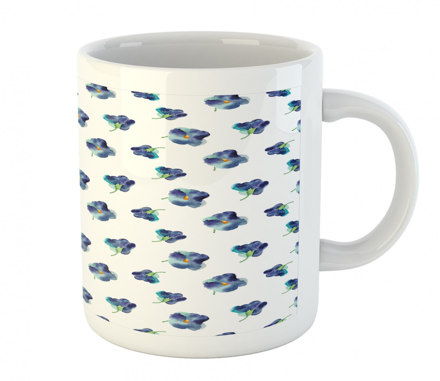 Foliage Floral Ceramic Coffee Mug Cup for Water Tea Drinks, 11 oz - Picture 234 of 236