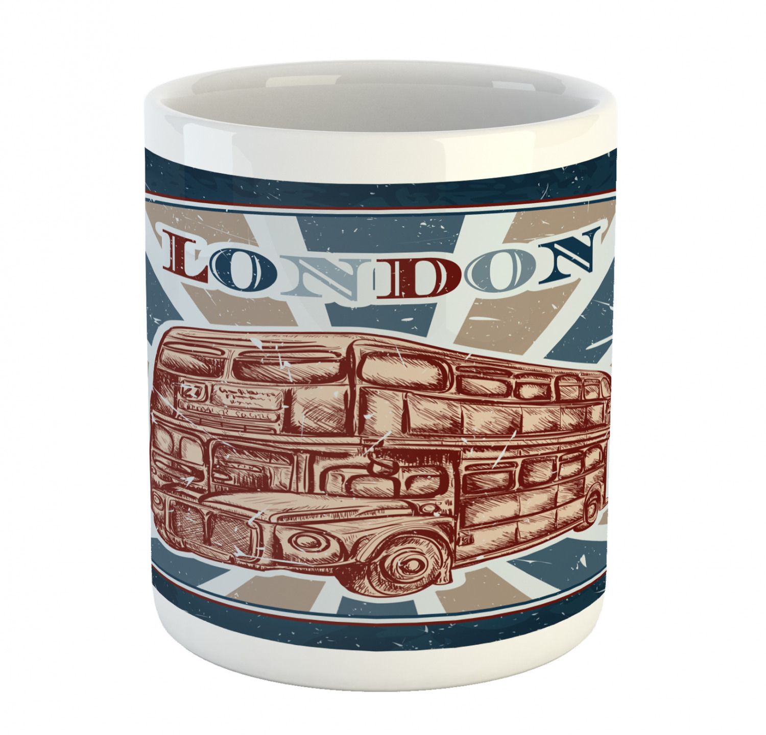 Ambesonne Vintage Home Ceramic Coffee Mug Cup for Water Tea Drinks, 11 oz - Picture 77 of 244