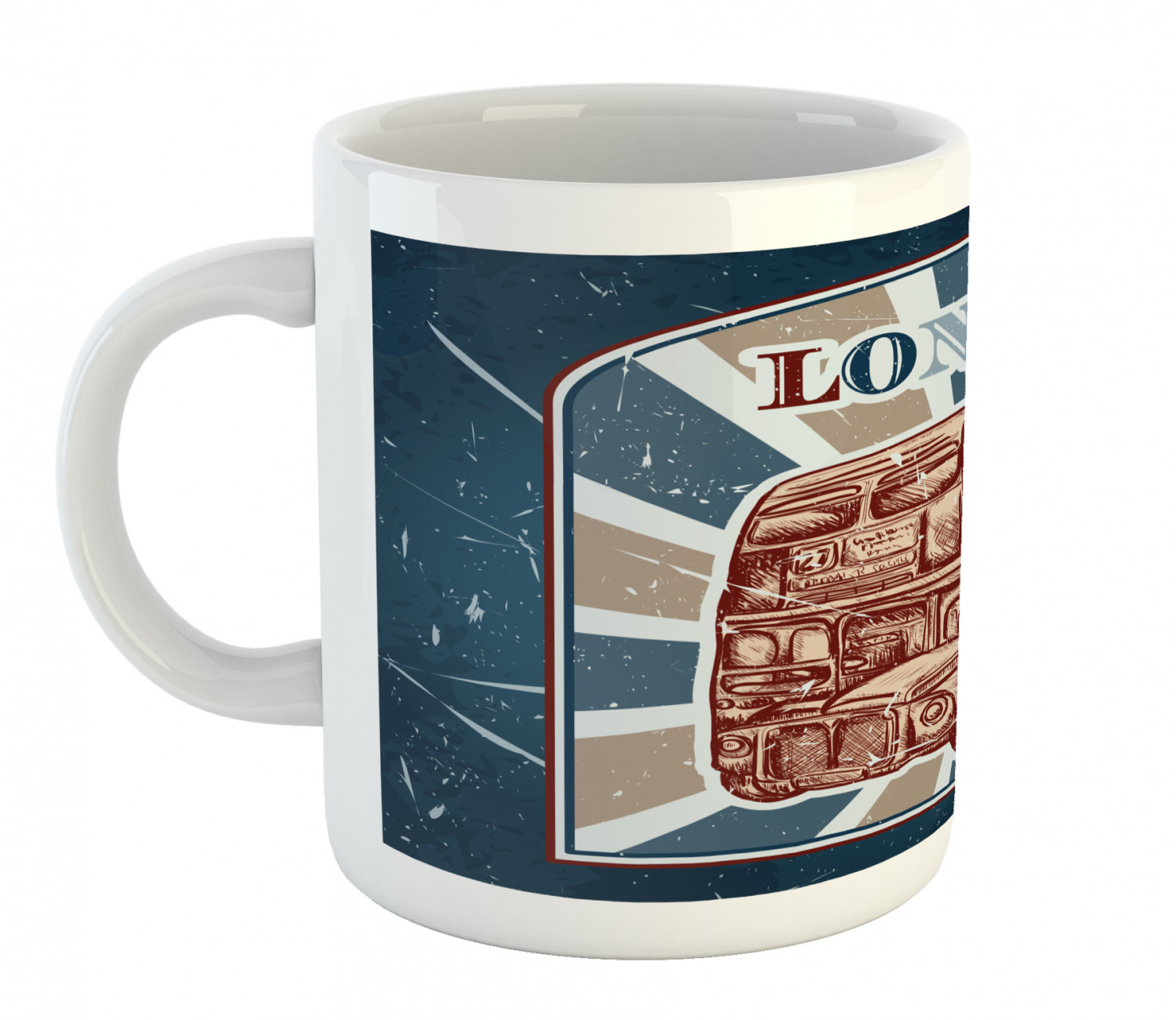 Ambesonne Vintage Home Ceramic Coffee Mug Cup for Water Tea Drinks, 11 oz - Picture 79 of 244