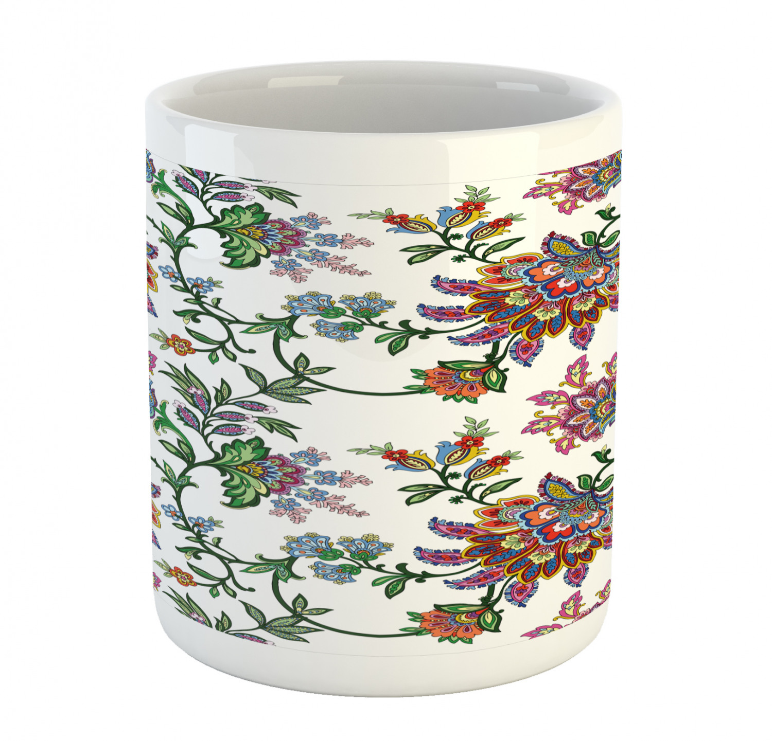 Ambesonne Flower Nature Ceramic Coffee Mug Cup for Water Tea Drinks, 11 oz - Picture 221 of 244