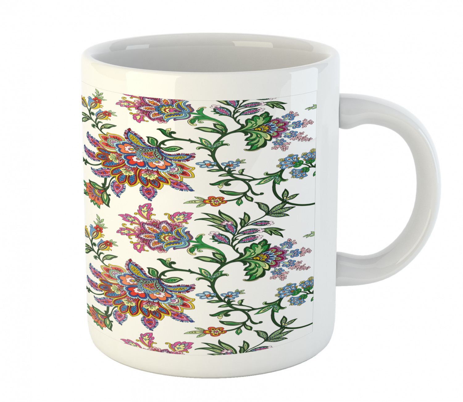 Ambesonne Flower Nature Ceramic Coffee Mug Cup for Water Tea Drinks, 11 oz - Picture 222 of 244