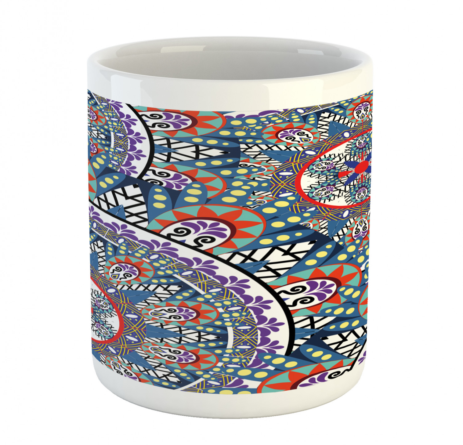 Ambesonne Vintage Home Ceramic Coffee Mug Cup for Water Tea Drinks, 11 oz - Picture 37 of 244