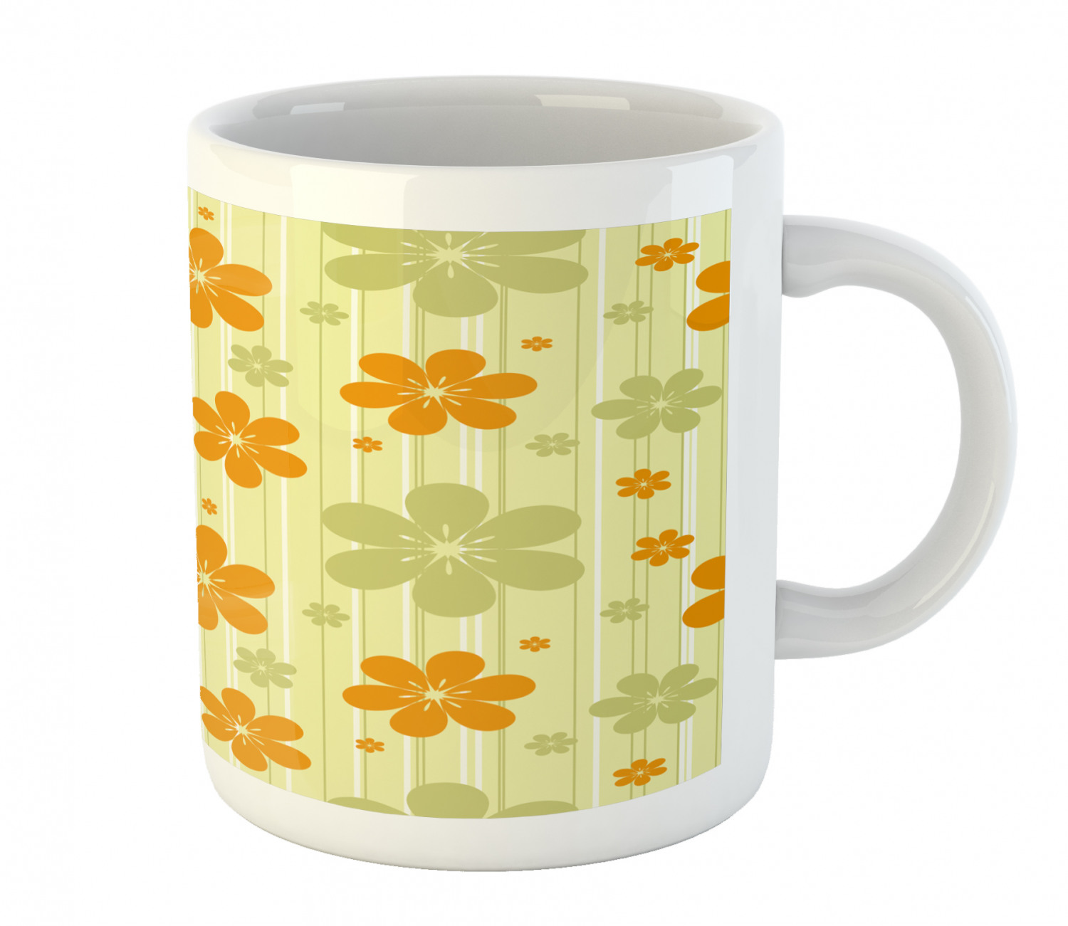 Foliage Floral Ceramic Coffee Mug Cup for Water Tea Drinks, 11 oz - Picture 150 of 236