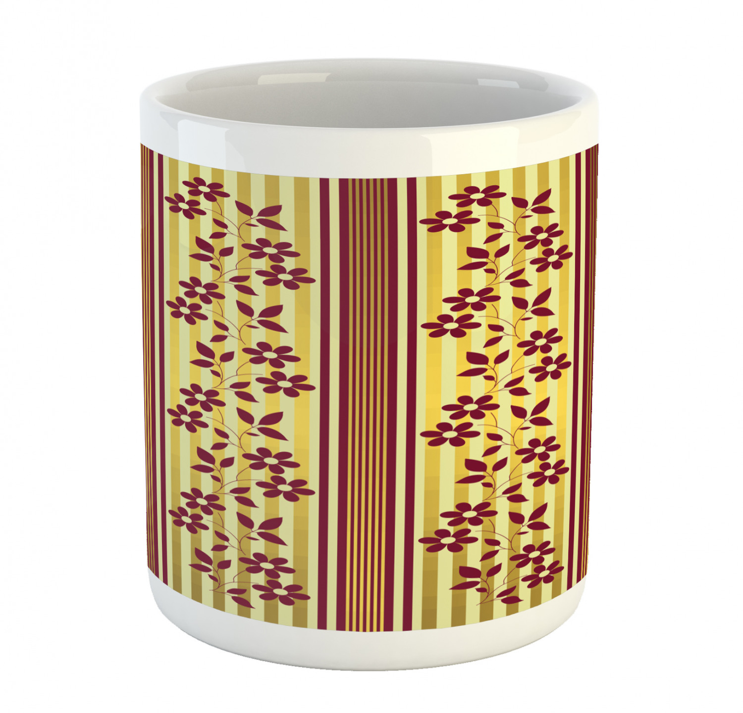 Foliage Floral Ceramic Coffee Mug Cup for Water Tea Drinks, 11 oz - Picture 137 of 236