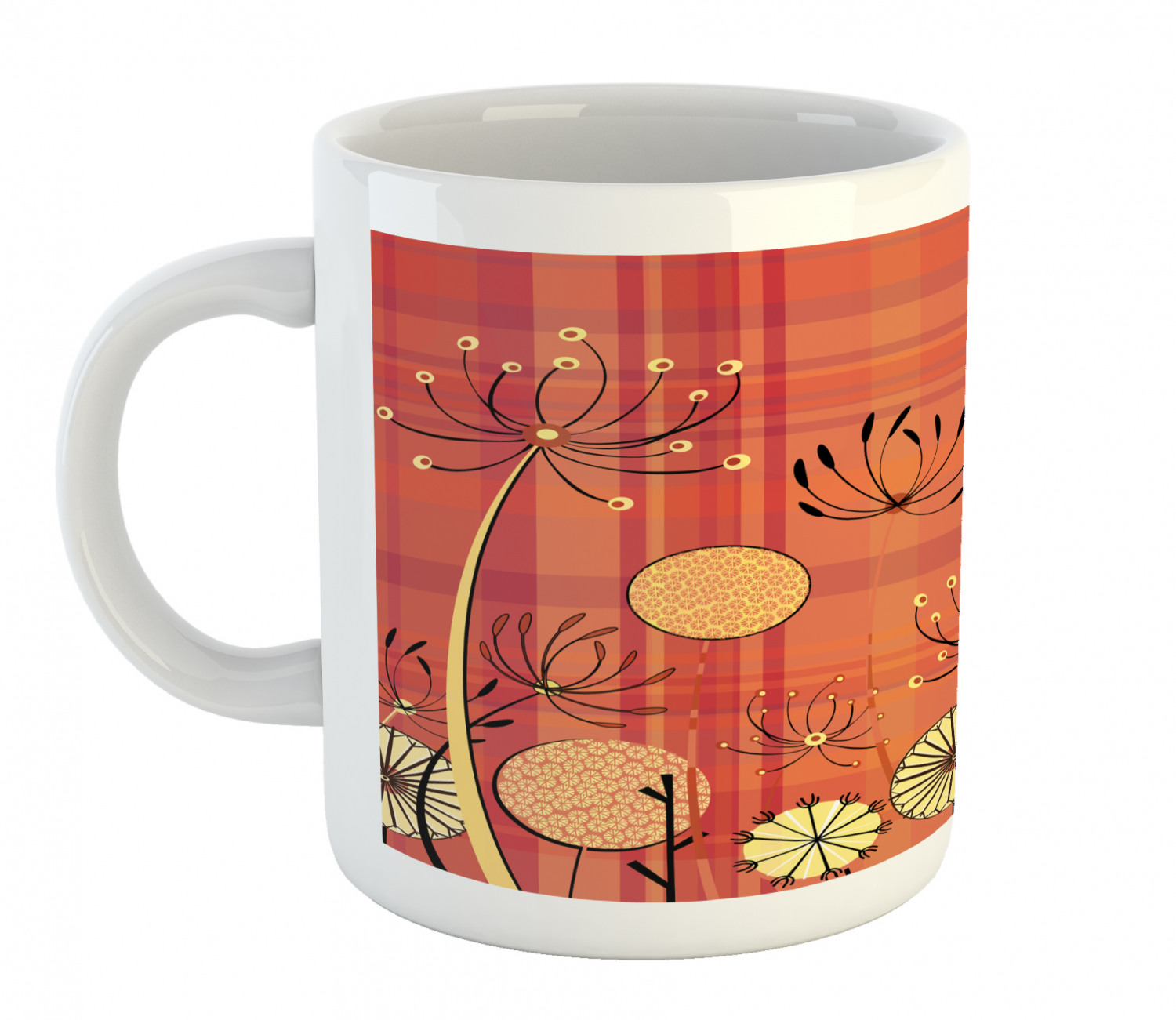 Foliage Floral Ceramic Coffee Mug Cup for Water Tea Drinks, 11 oz - Picture 187 of 236