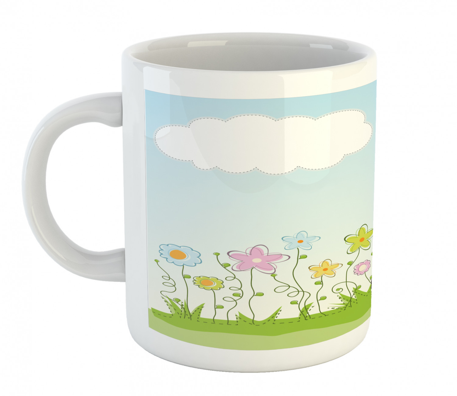 Ambesonne Flower Nature Ceramic Coffee Mug Cup for Water Tea Drinks, 11 oz - Picture 47 of 244