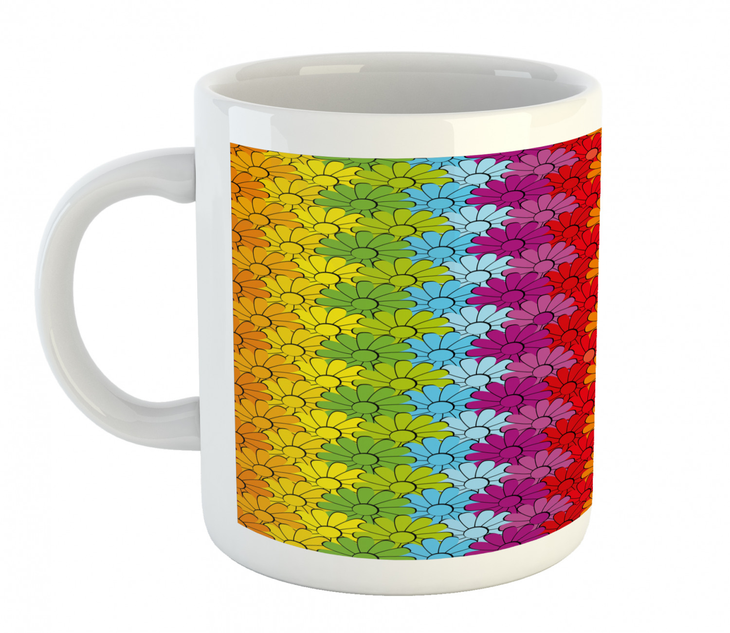 Foliage Floral Ceramic Coffee Mug Cup for Water Tea Drinks, 11 oz - Picture 135 of 236